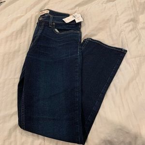 Hollister Jeans: Dark Wash Slim Straight